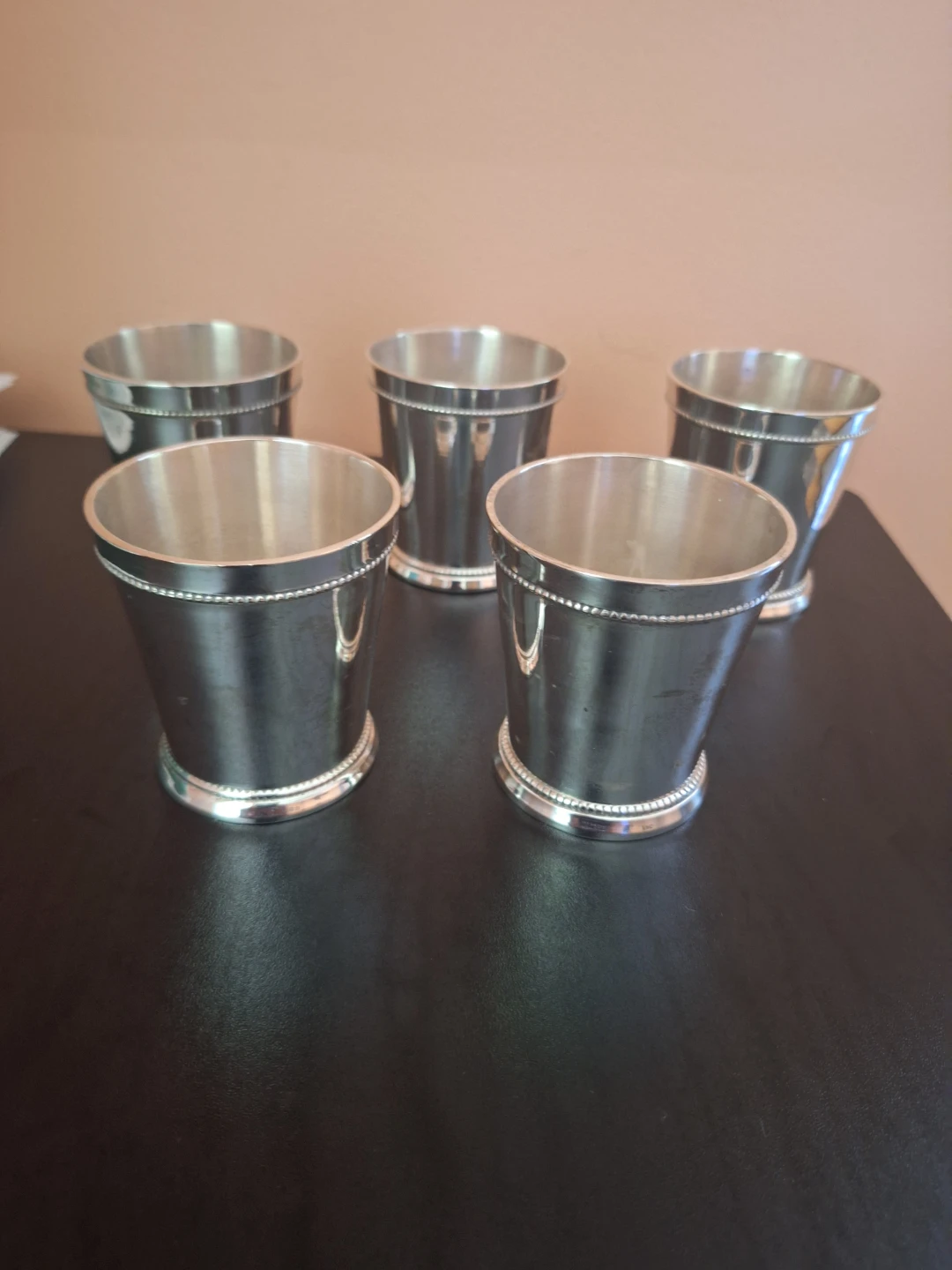 Set of 5 Silverplated Mint Julep Cups - photo 2
