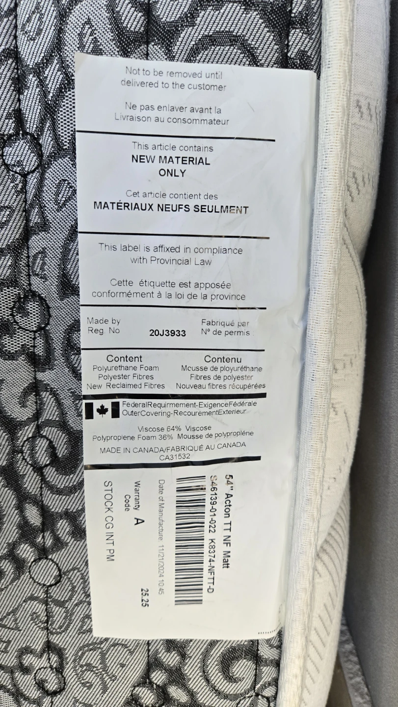 White Double Mattress with Inner Spring - photo 2