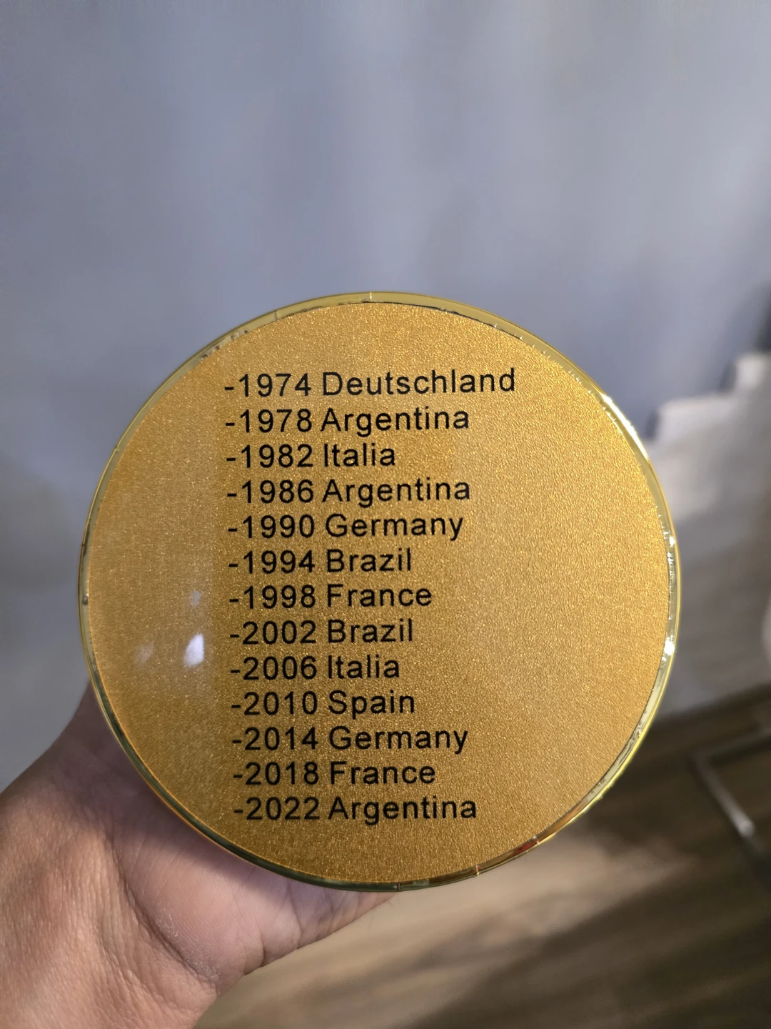 FIFA World Cup Trophy Replica 10.6 inch - photo 4