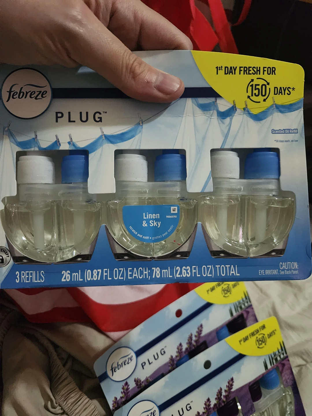Febreze Plug Scented Oil Refills - Linen & Sky (3 Count)