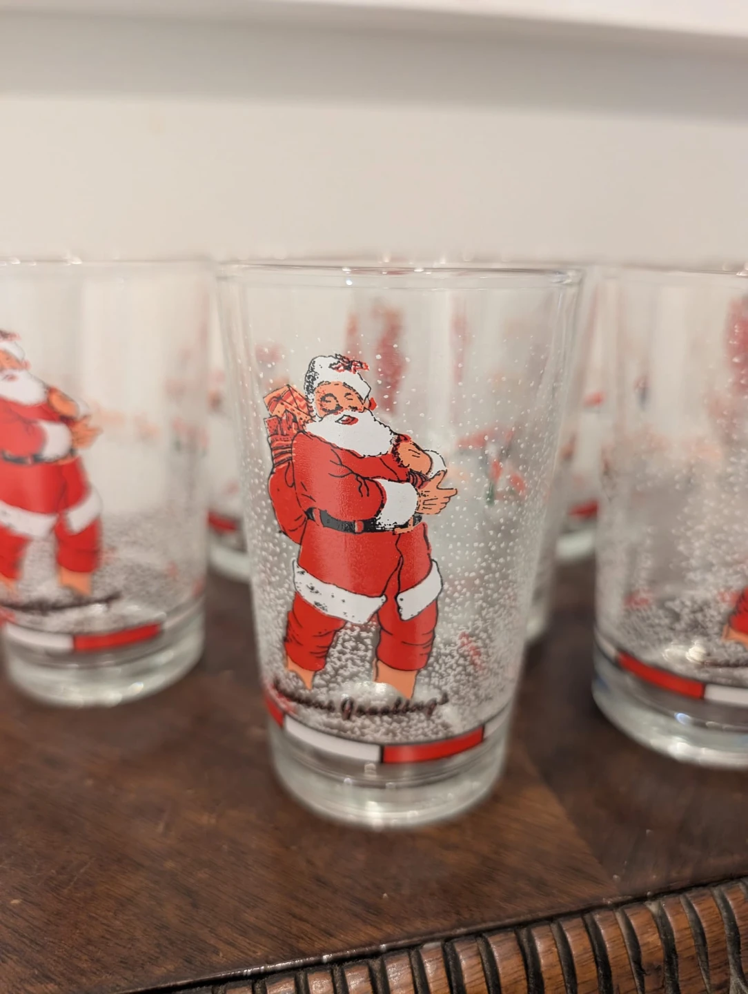 Set of 9 Santa Claus Christmas Glasses - photo 4