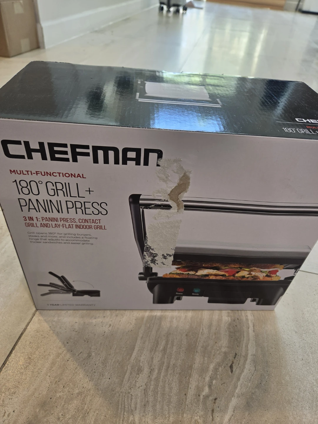 Chefman 180° Grill + Panini Press - photo 3
