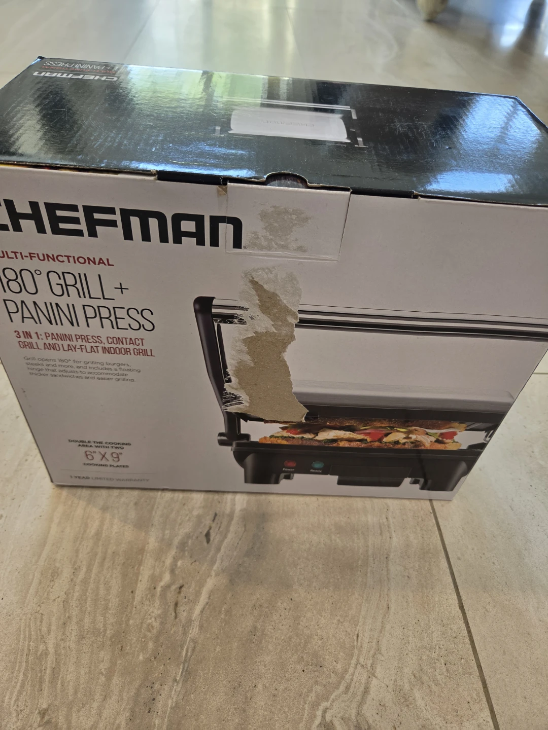 Chefman 180° Grill + Panini Press - photo 4