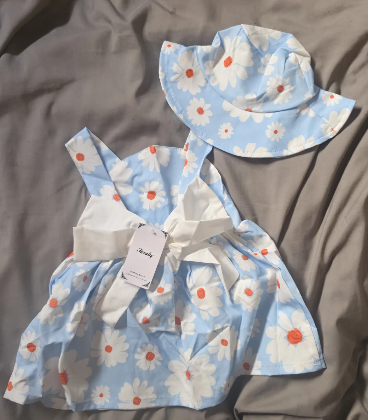 Jacoby Baby Dress & Hat Set