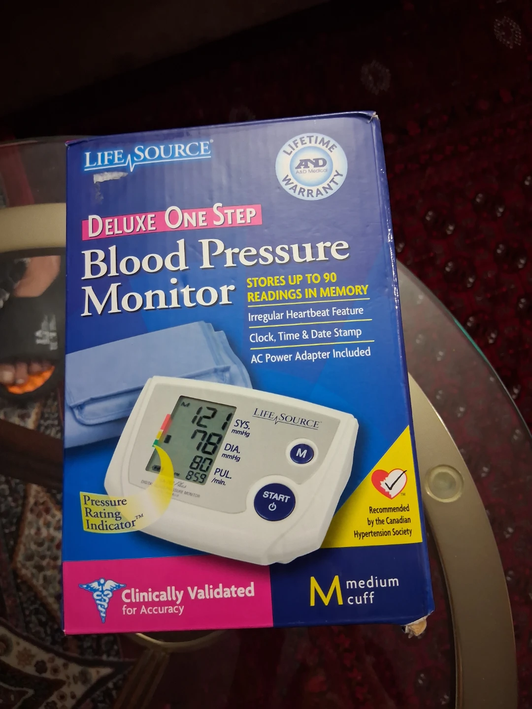 LifeSource Deluxe One Step Blood Pressure Monitor