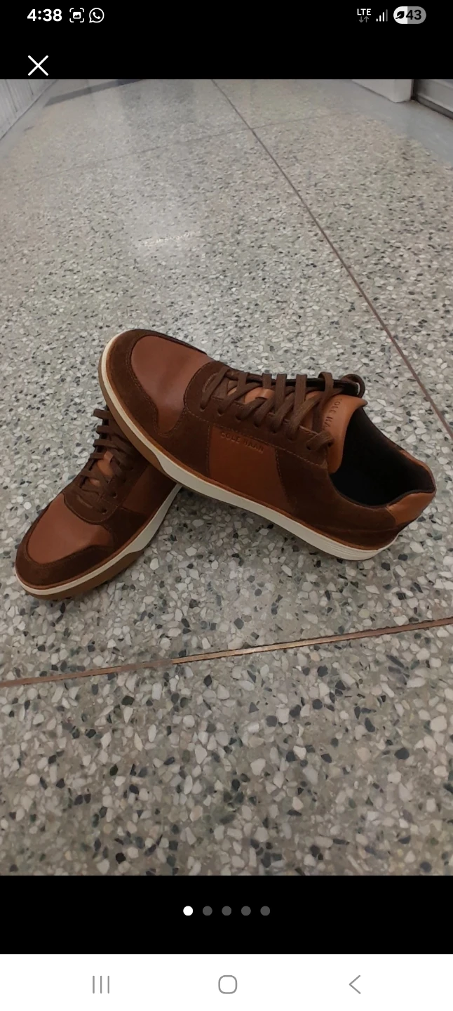Cole Haan Men's Brown Leather Sneakers Size 11