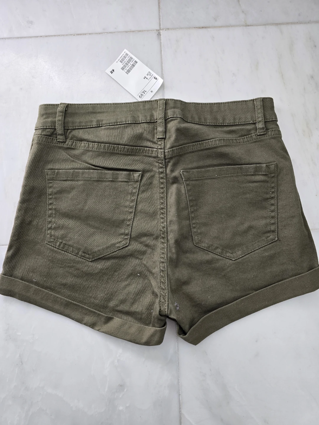 H&M Women's Olive Green Shorts s4 - photo 3