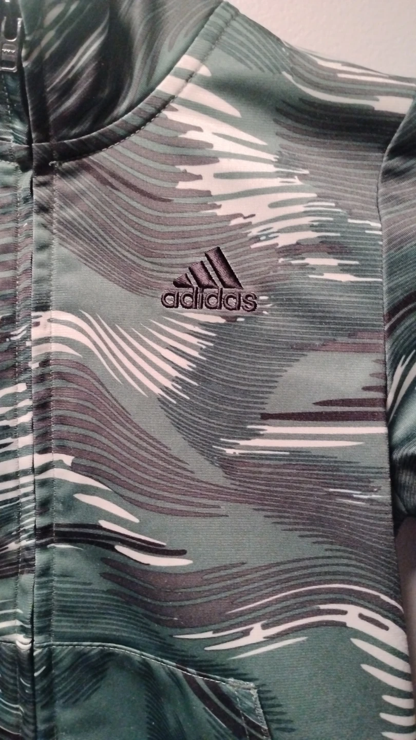 Adidas Track Jacket Green Camo
