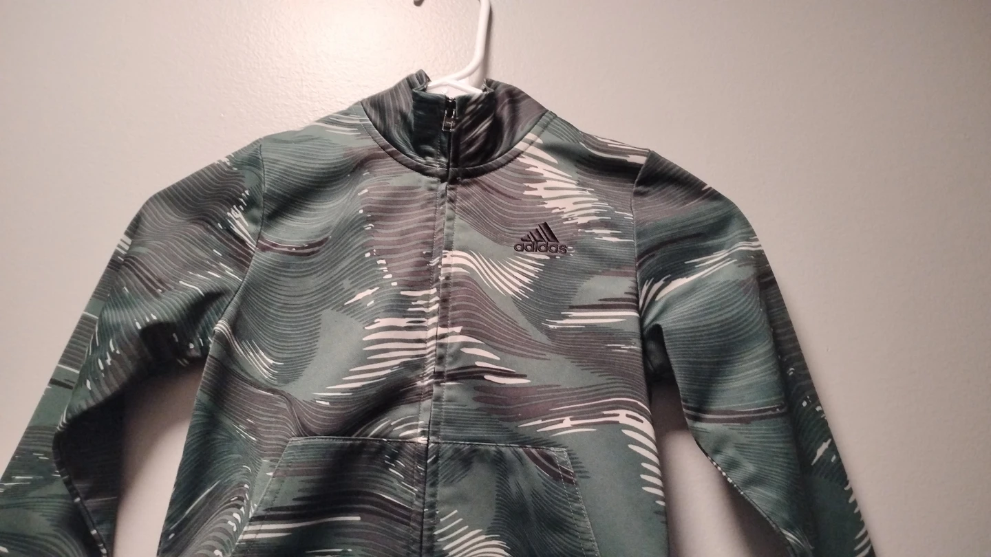 Adidas Track Jacket Green Camo - photo 3