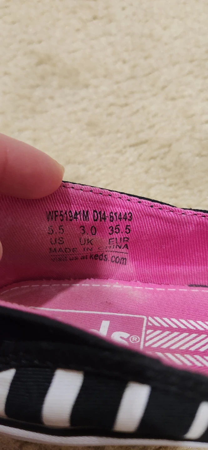 Keds Striped Slip-On Sneakers - Size US 5.5 - photo 5