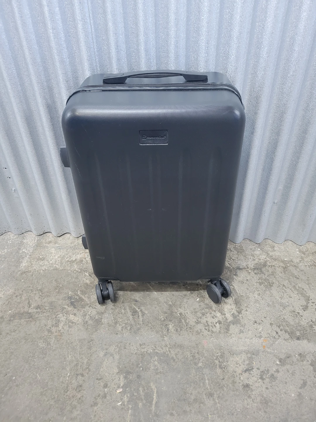 Black Carry-On Suitcase with 4 wheels