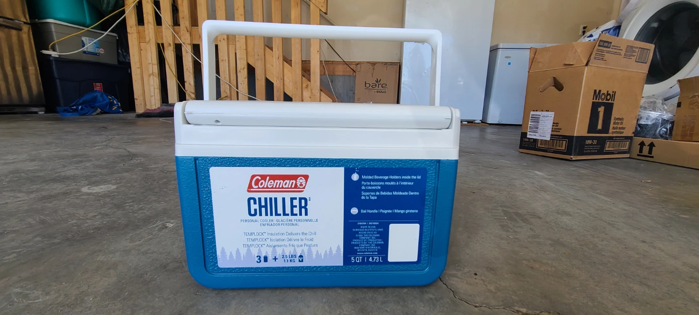 Blue cooler