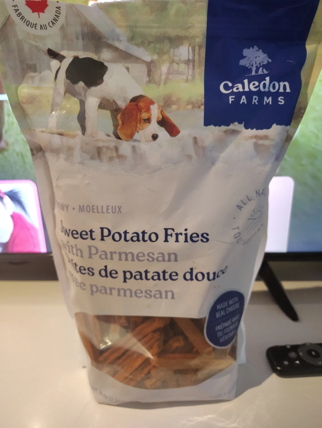 Caledon Farms Sweet Potato Fries with Parmesan Dog Treats