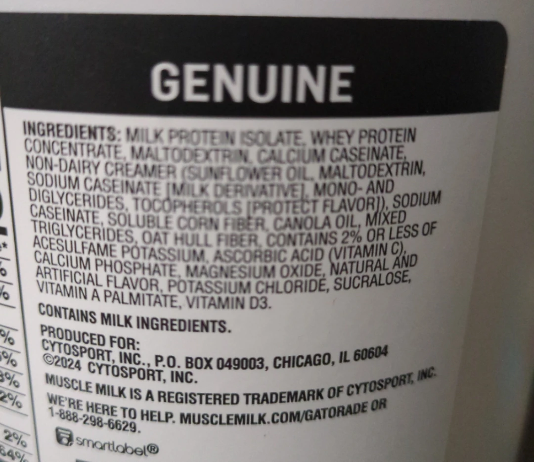 Muscle Milk Genuine Protein Powder Vanilla Creme 30.9 oz - photo 3