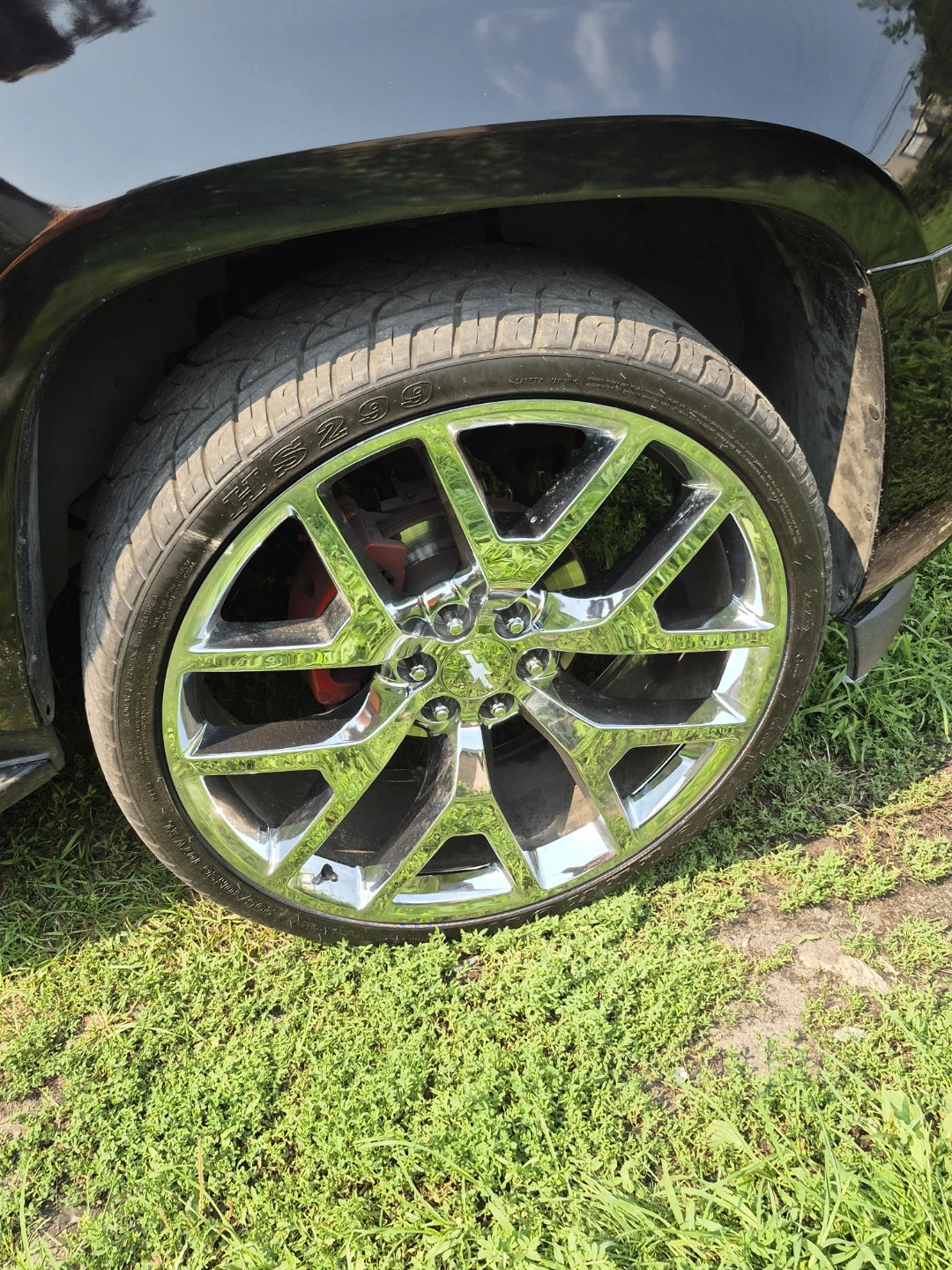 26 inch Chrome Wheels Rims with Tires - photo 4