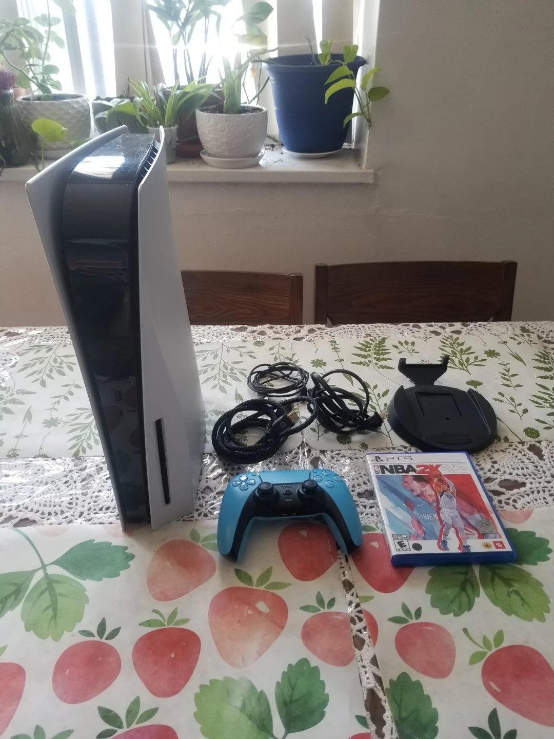 PS5 Disc Edition Console Bundle + 1 Game and Accessories