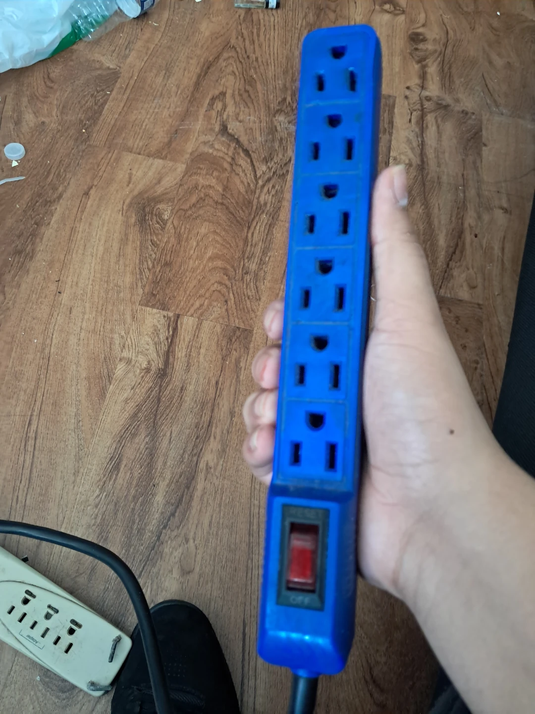 Blue 6-Outlet Power Strip - photo 2