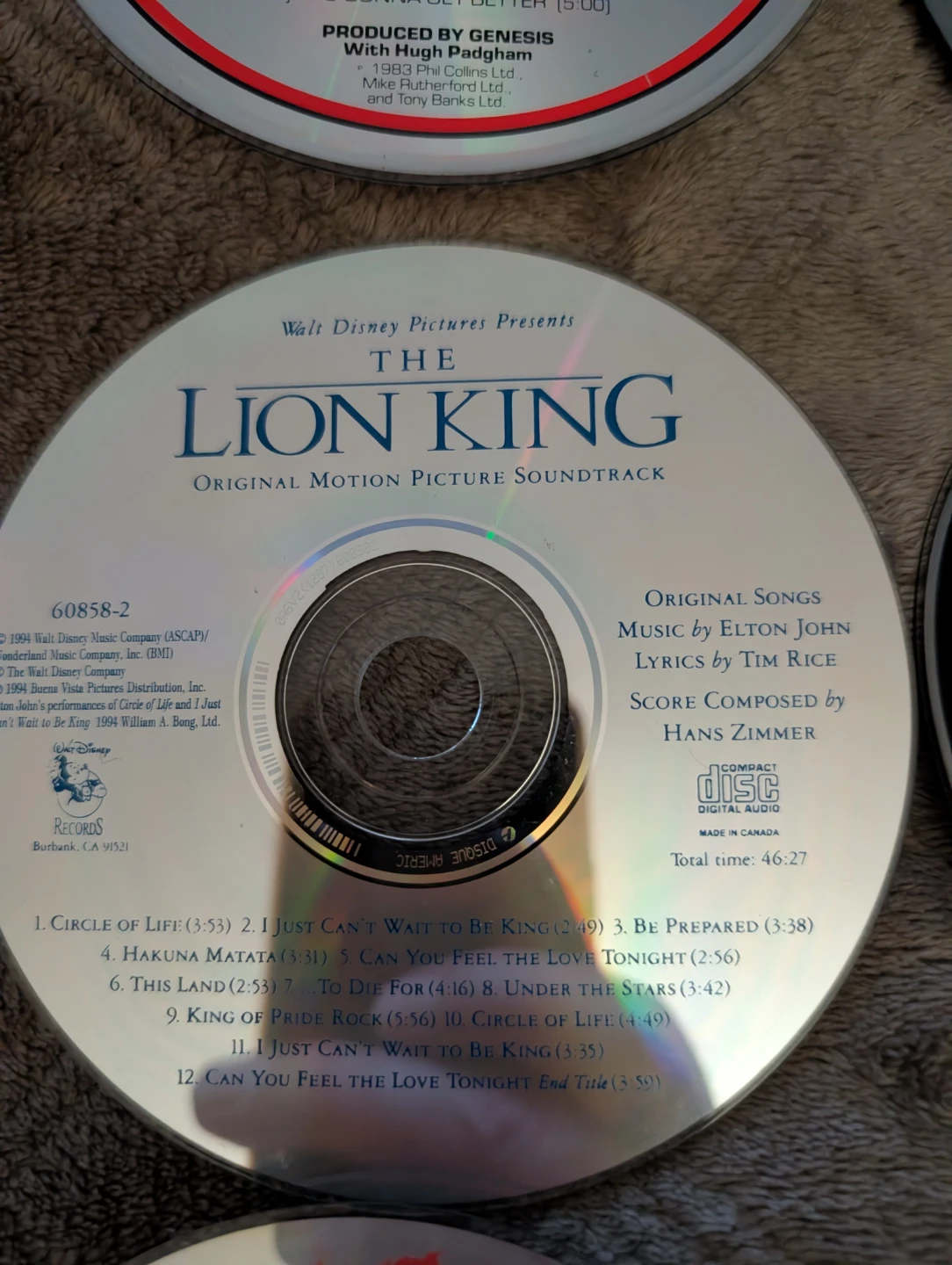 The Lion King Original Motion Picture Soundtrack CD ⚽