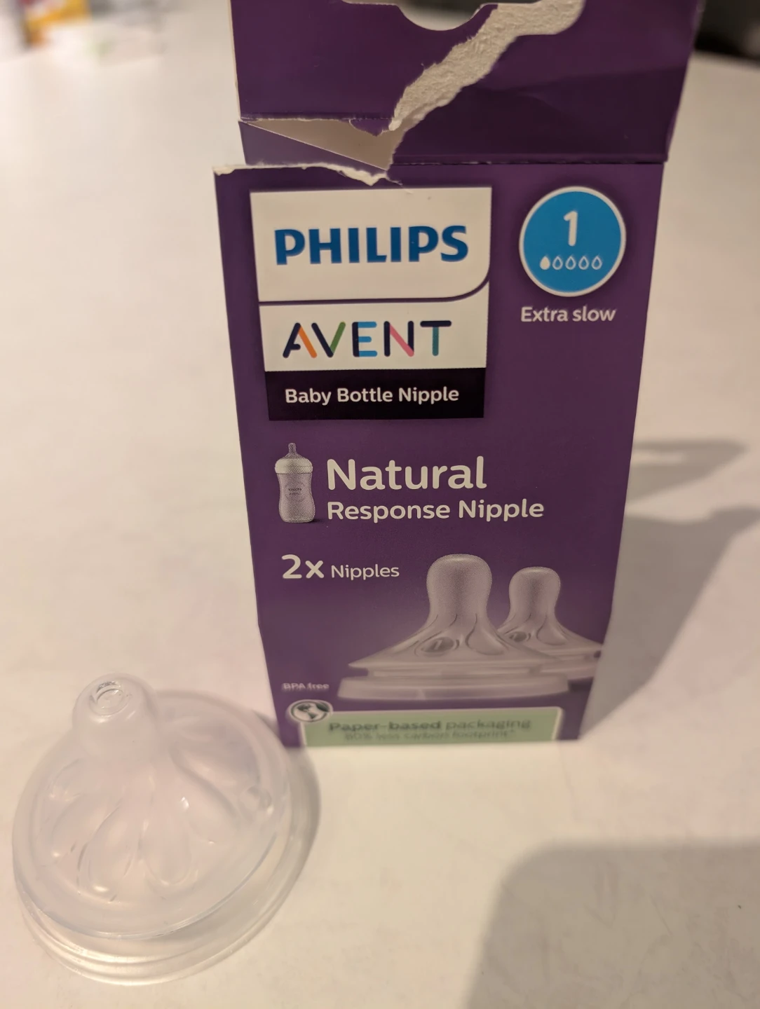 ⚽ Philips Avent Natural Response Nipple - Size 1
