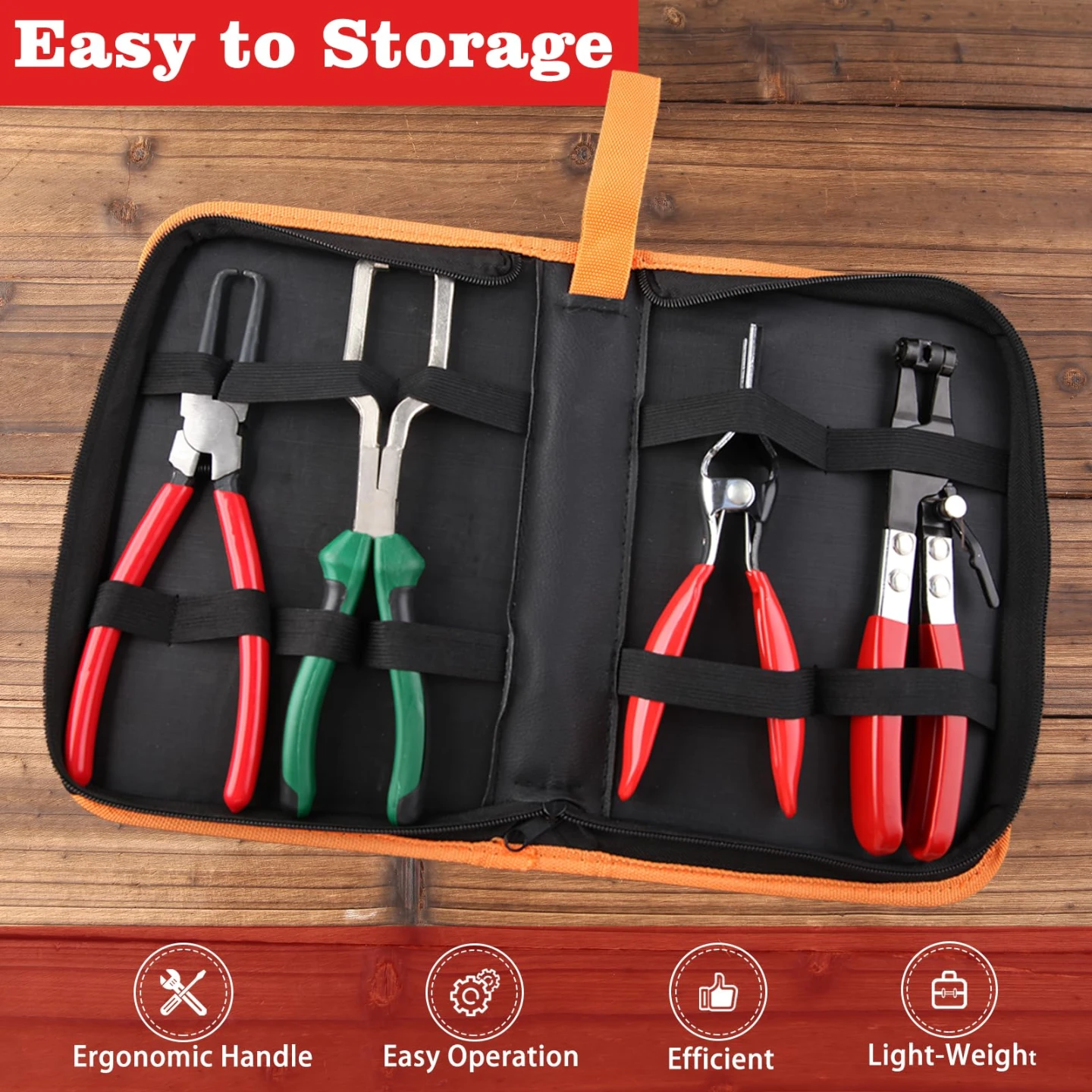 LEONTOOL 4Pcs Hose Remover Pliers Assortment Kit - photo 2