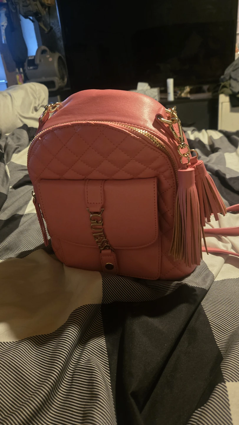 Guess Pink Quilted Backpack - photo 4