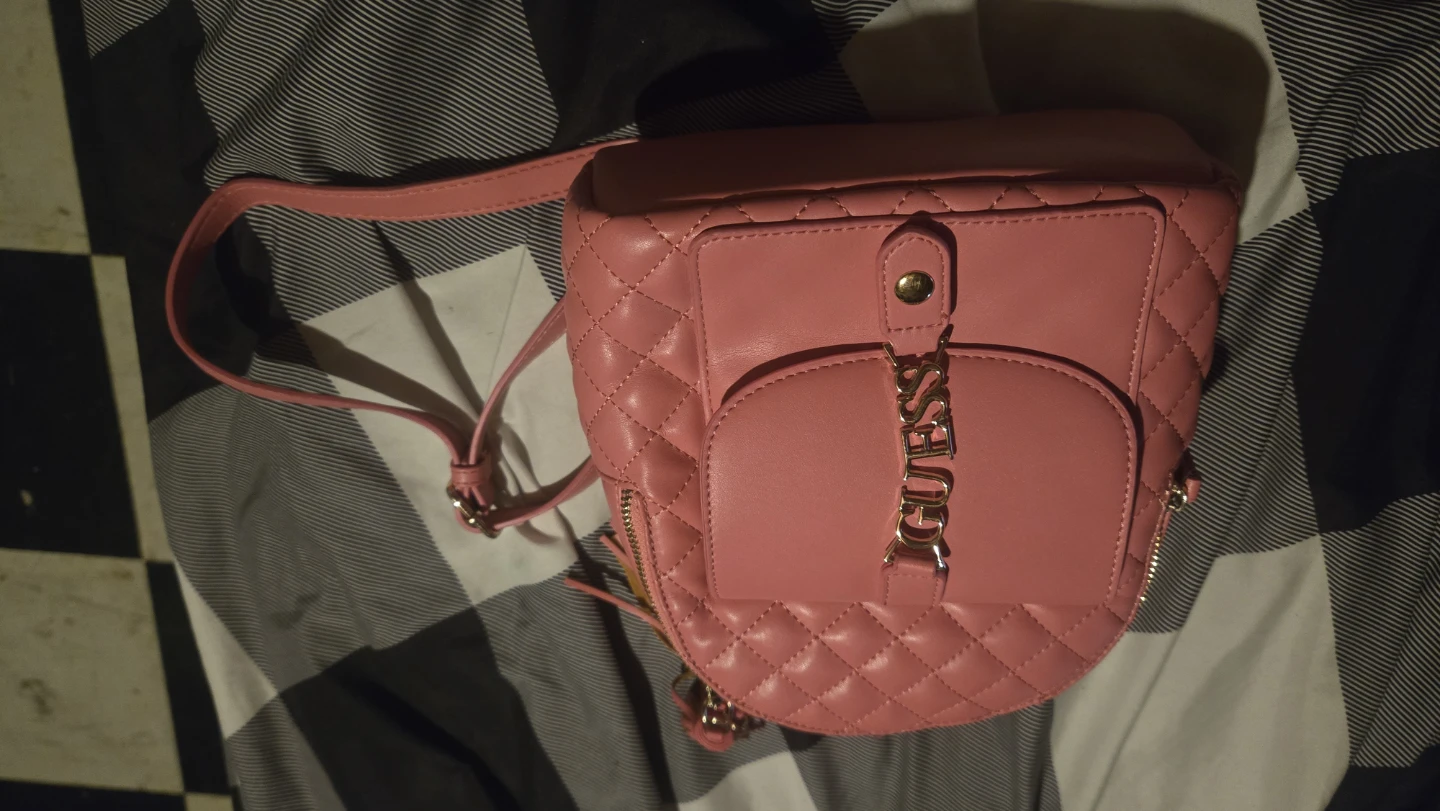 Guess Pink Quilted Backpack - photo 5