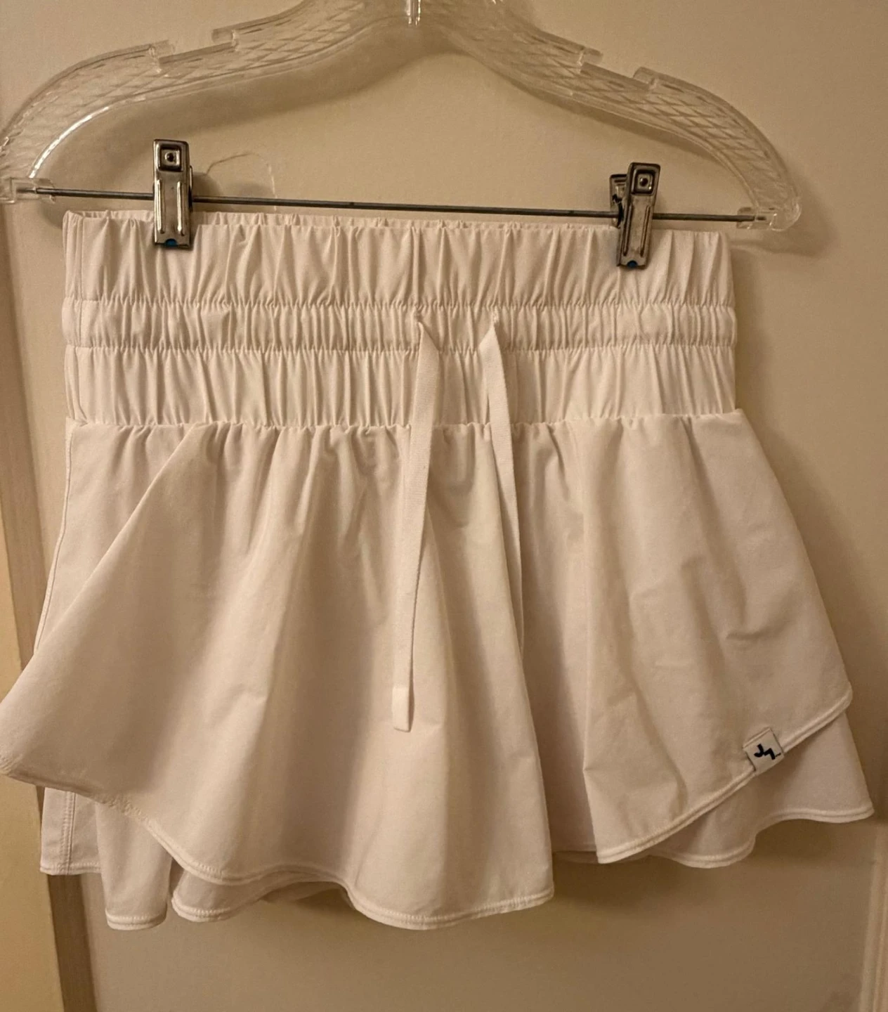 White tennis skirt