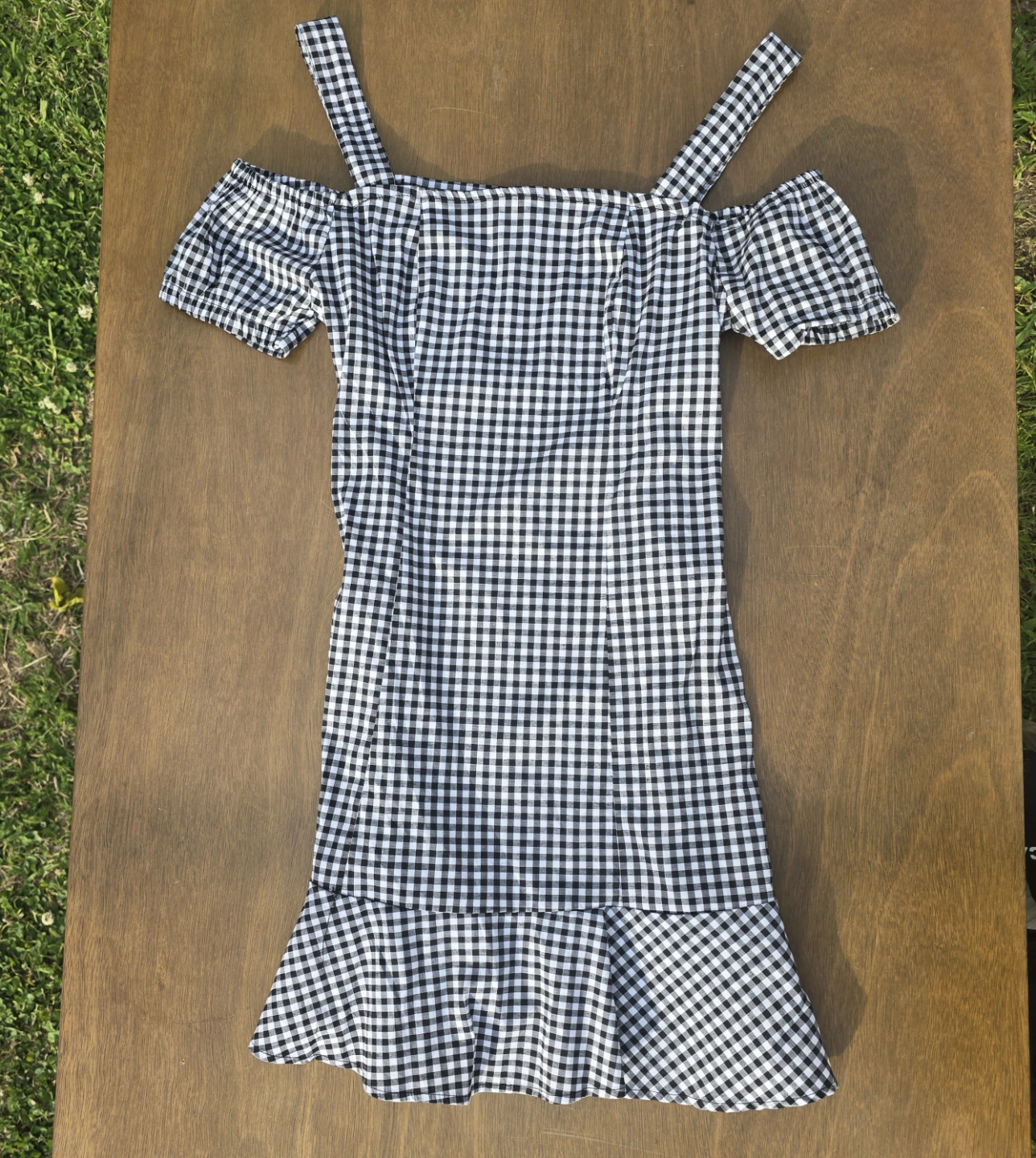 Summer Off Shoulder Mini Dress, Womens Summer dress (M)