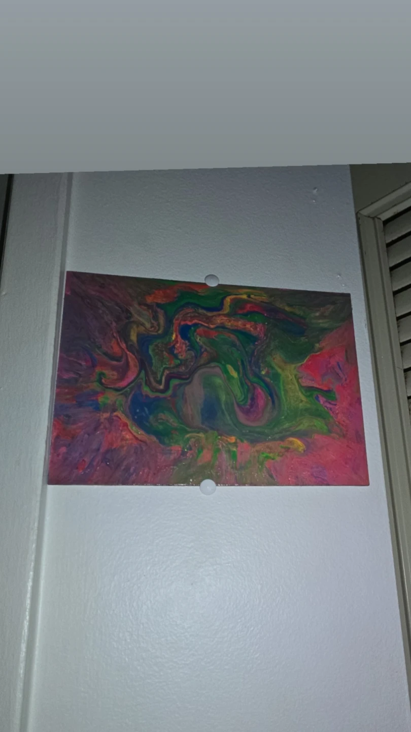 Abstract Pour Painting