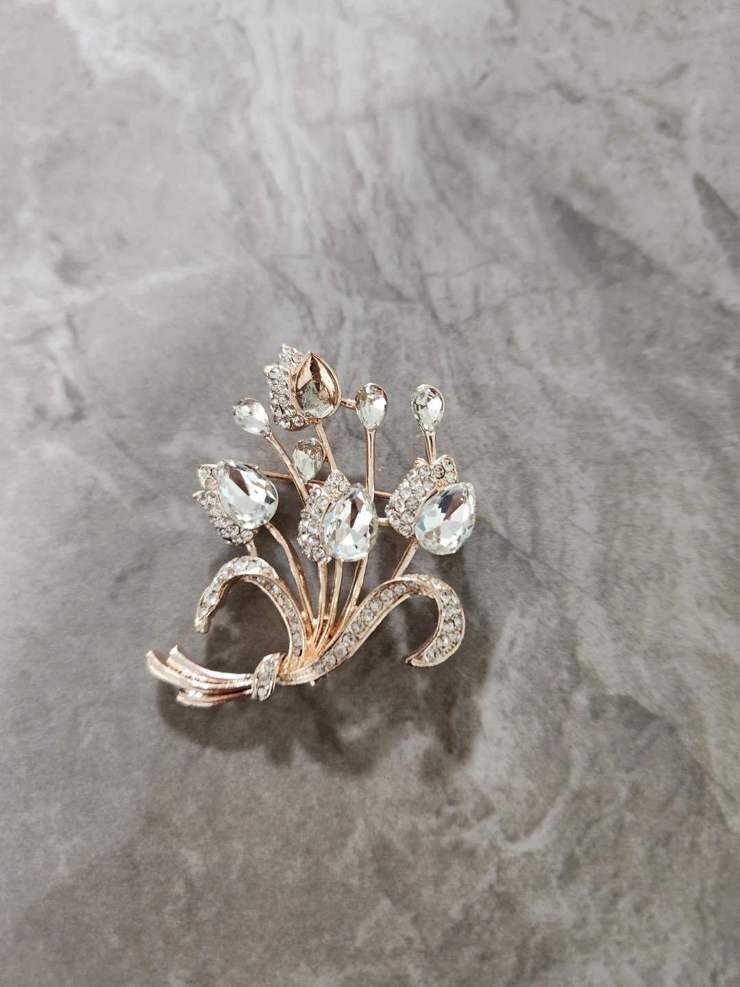Rhinestone Flower Brooch - photo 2