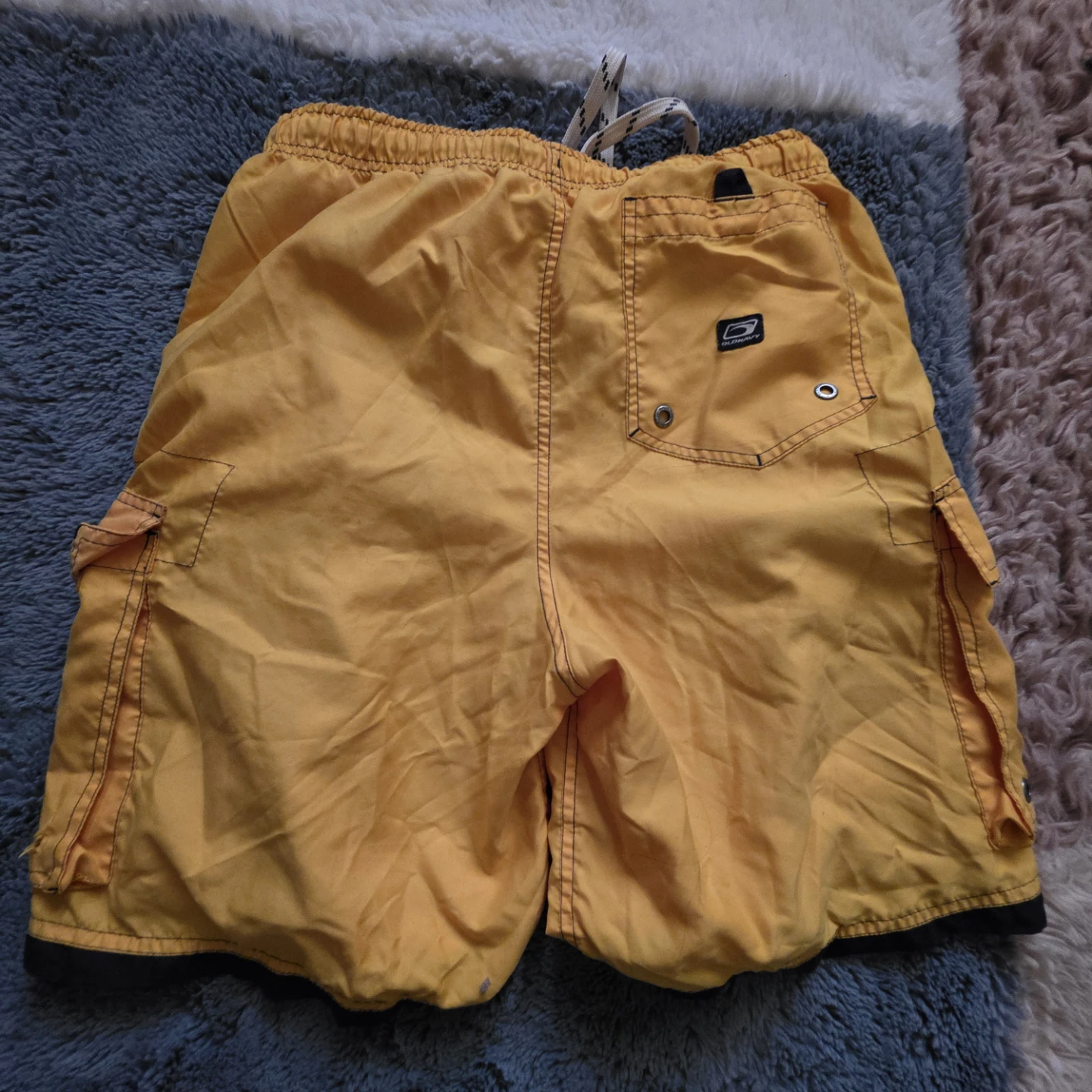 Old Navy Yellow Cargo Swim Shorts - Size M - photo 2