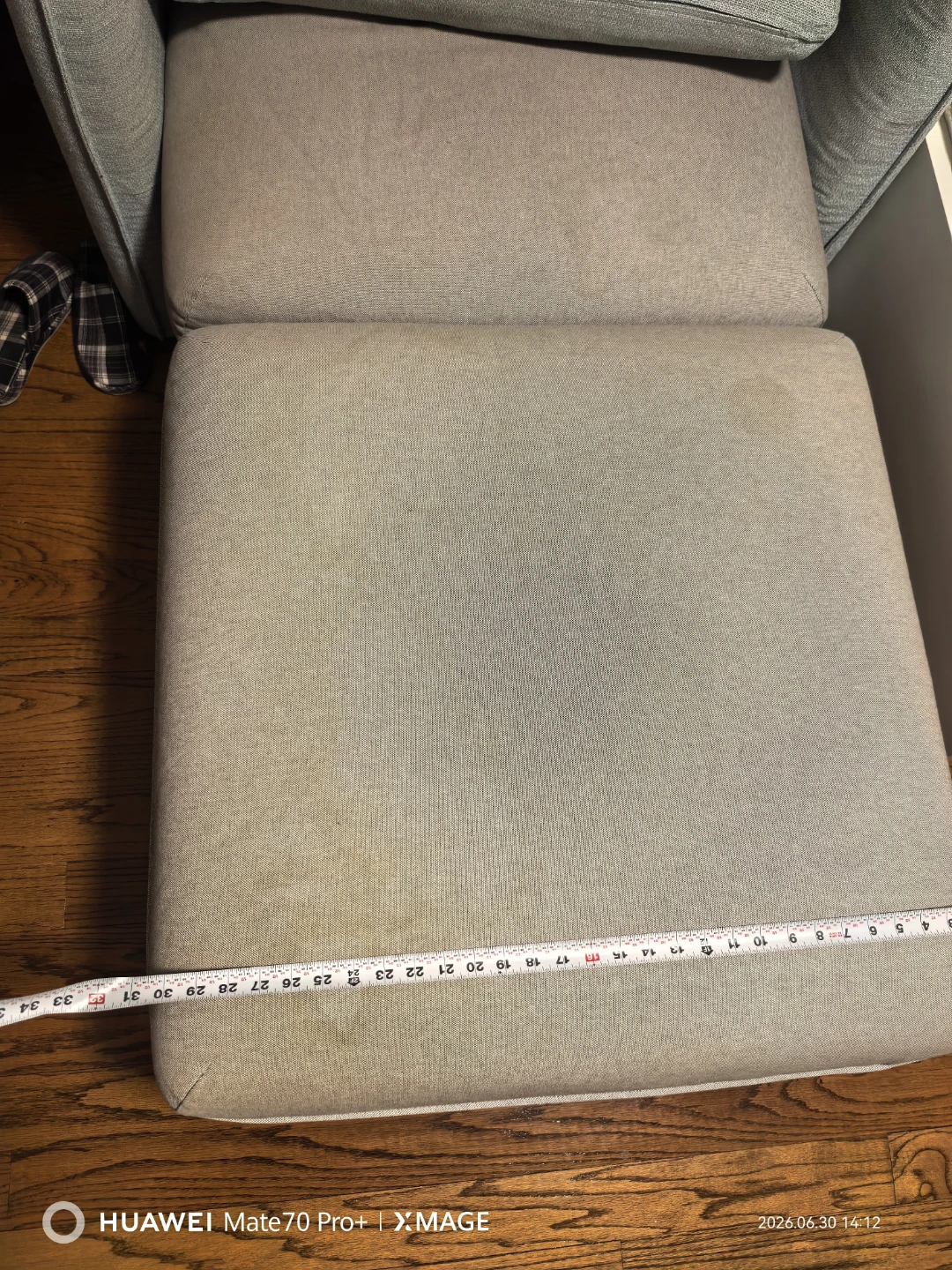 Grey Accent Chair with Storage Ottoman - photo 4