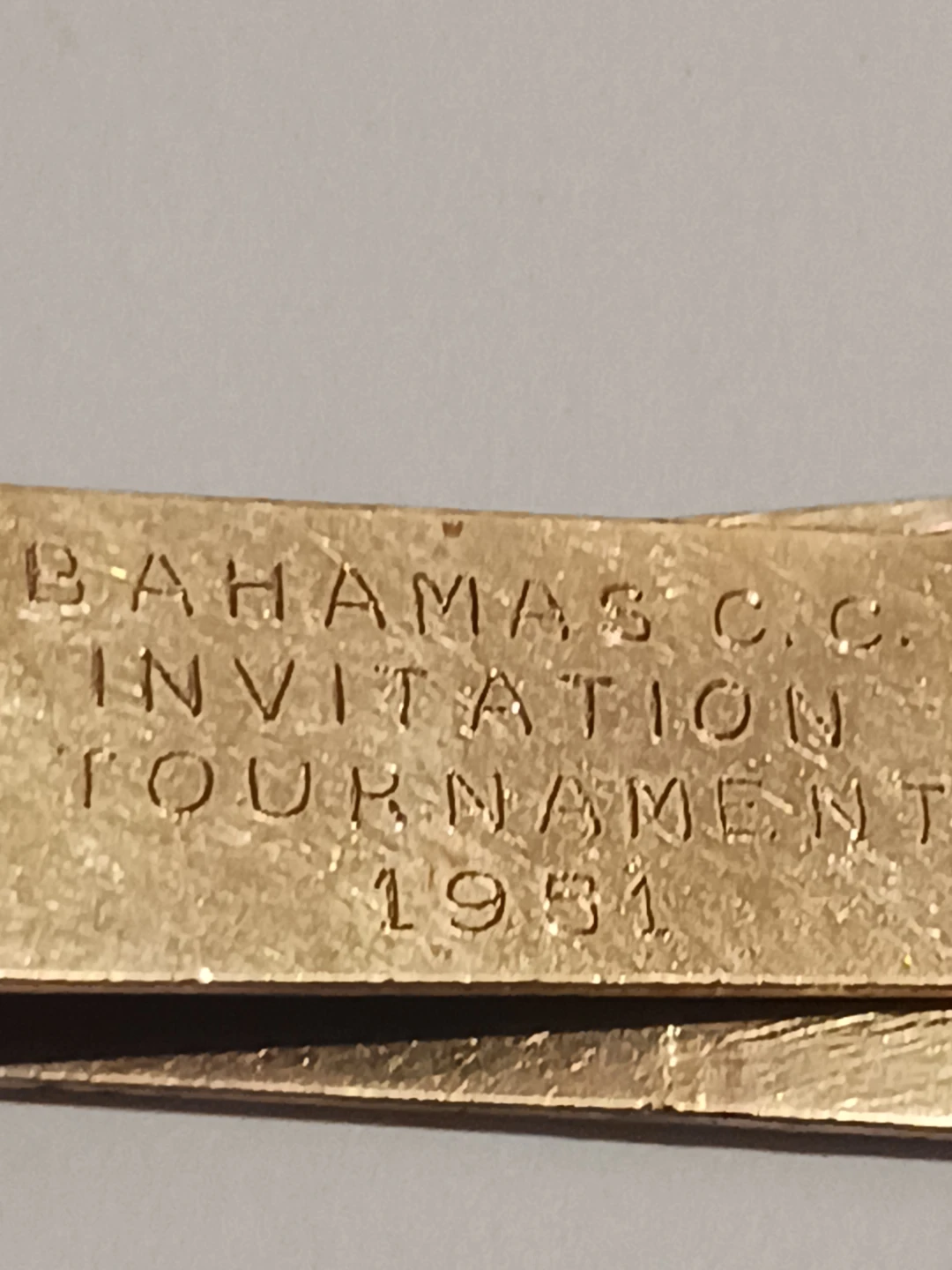 12 KARAT Gold Filled Nassau C.C. Bahamas Money Clip - photo 4