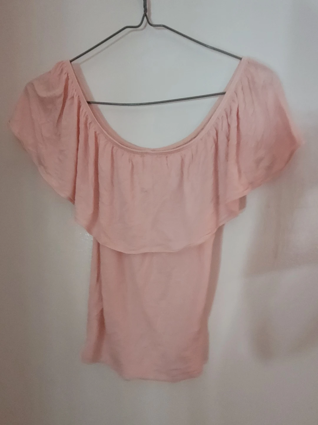 Pink Off-the-Shoulder Ruffle Top - photo 2