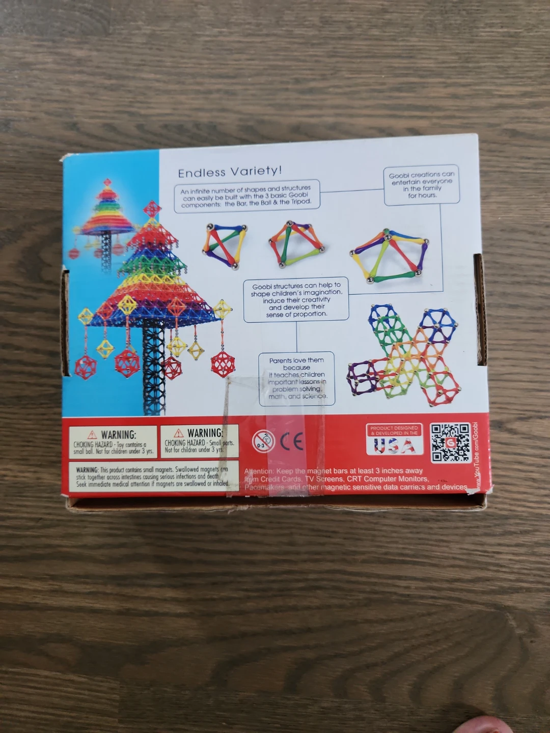 Goobi 180 Piece Magnetic Construction Set Ages 3+ STEM Toy 🚀 - photo 5