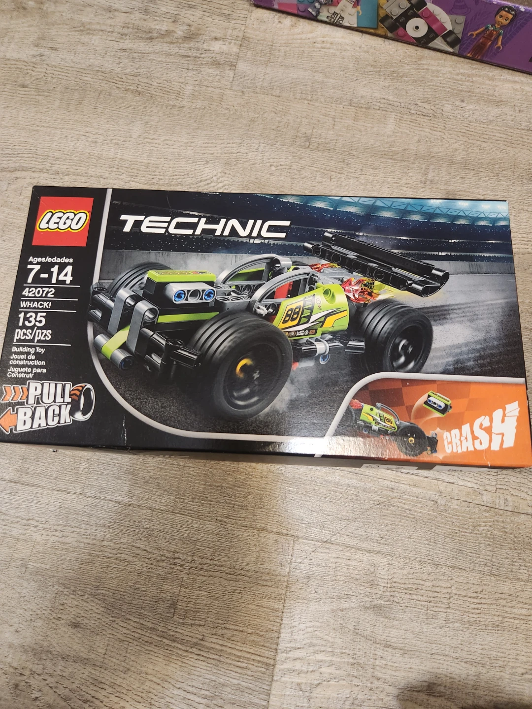 LEGO Technic 42072 Whack! Pull-Back Race Car Building Toy