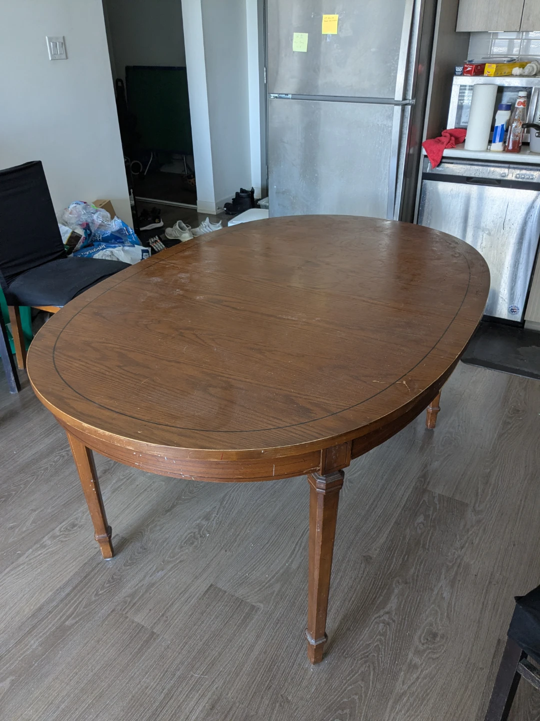 Wooden Oval Dining Table