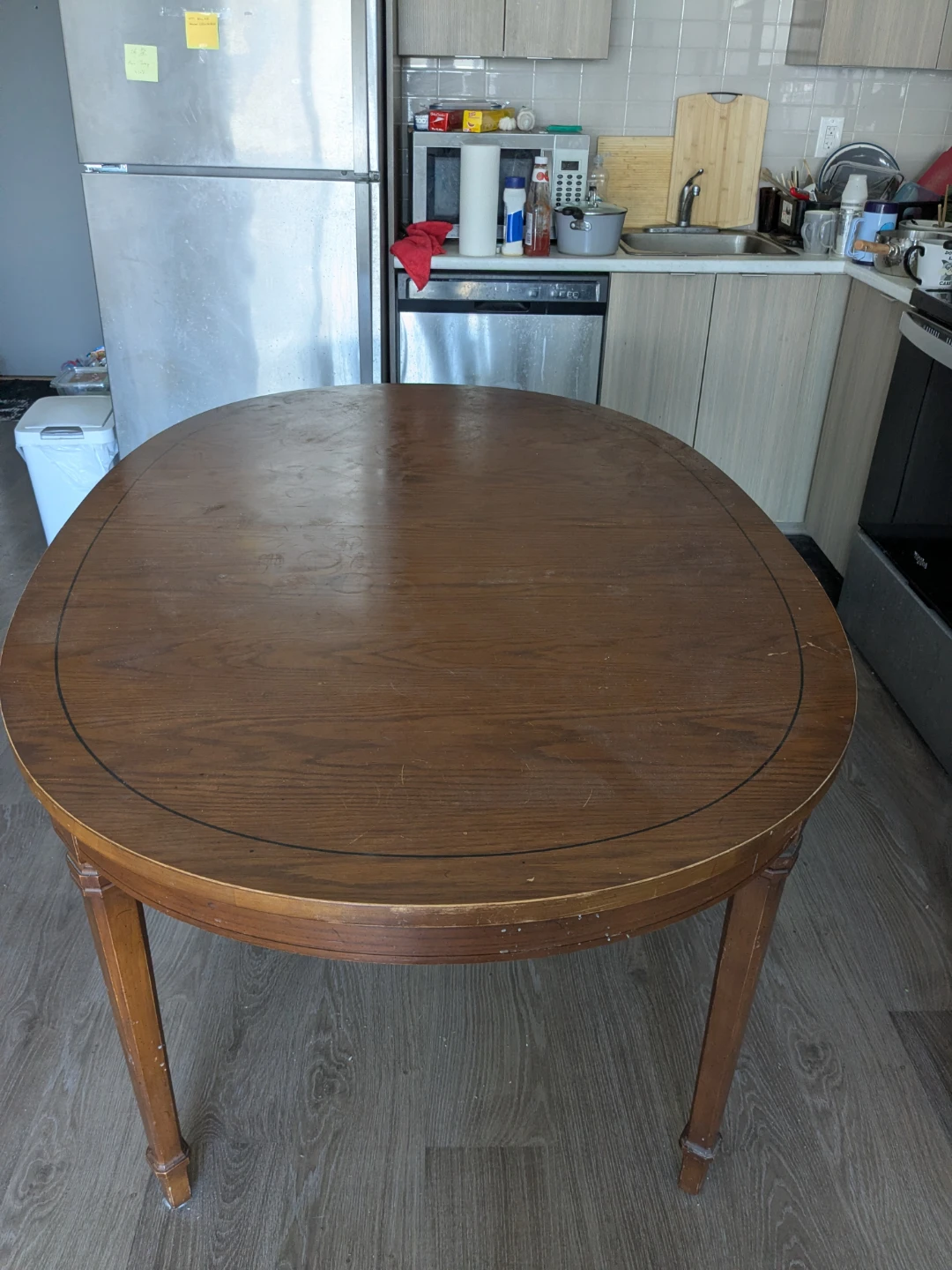 Wooden Oval Dining Table - photo 2