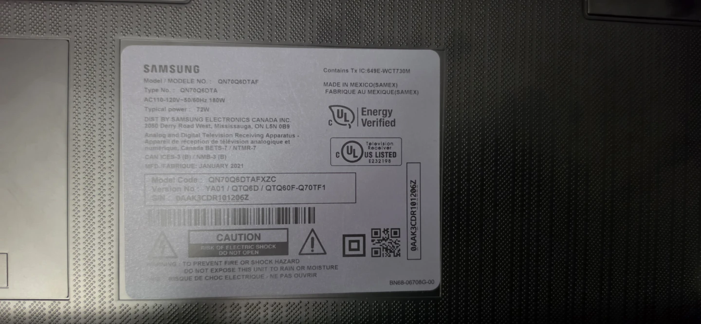 Samsung 70" QN70Q6DTA QLED 4K Smart TV - photo 2