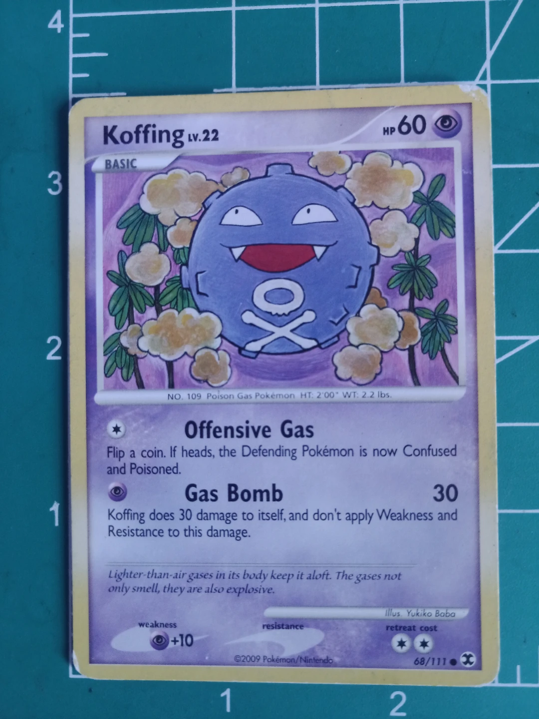 Pokemon Koffing LV.22 Trading Card