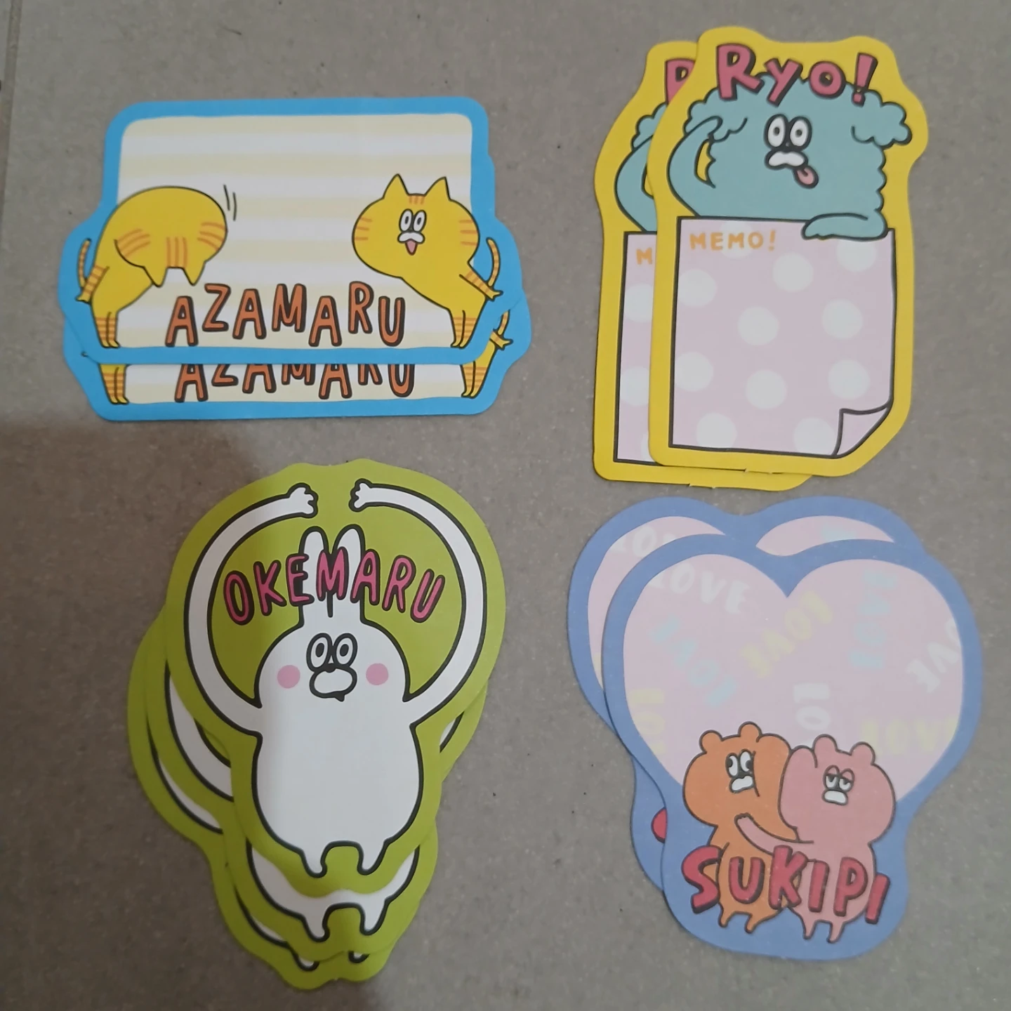 ⚽ Cute Cat Memo Pads