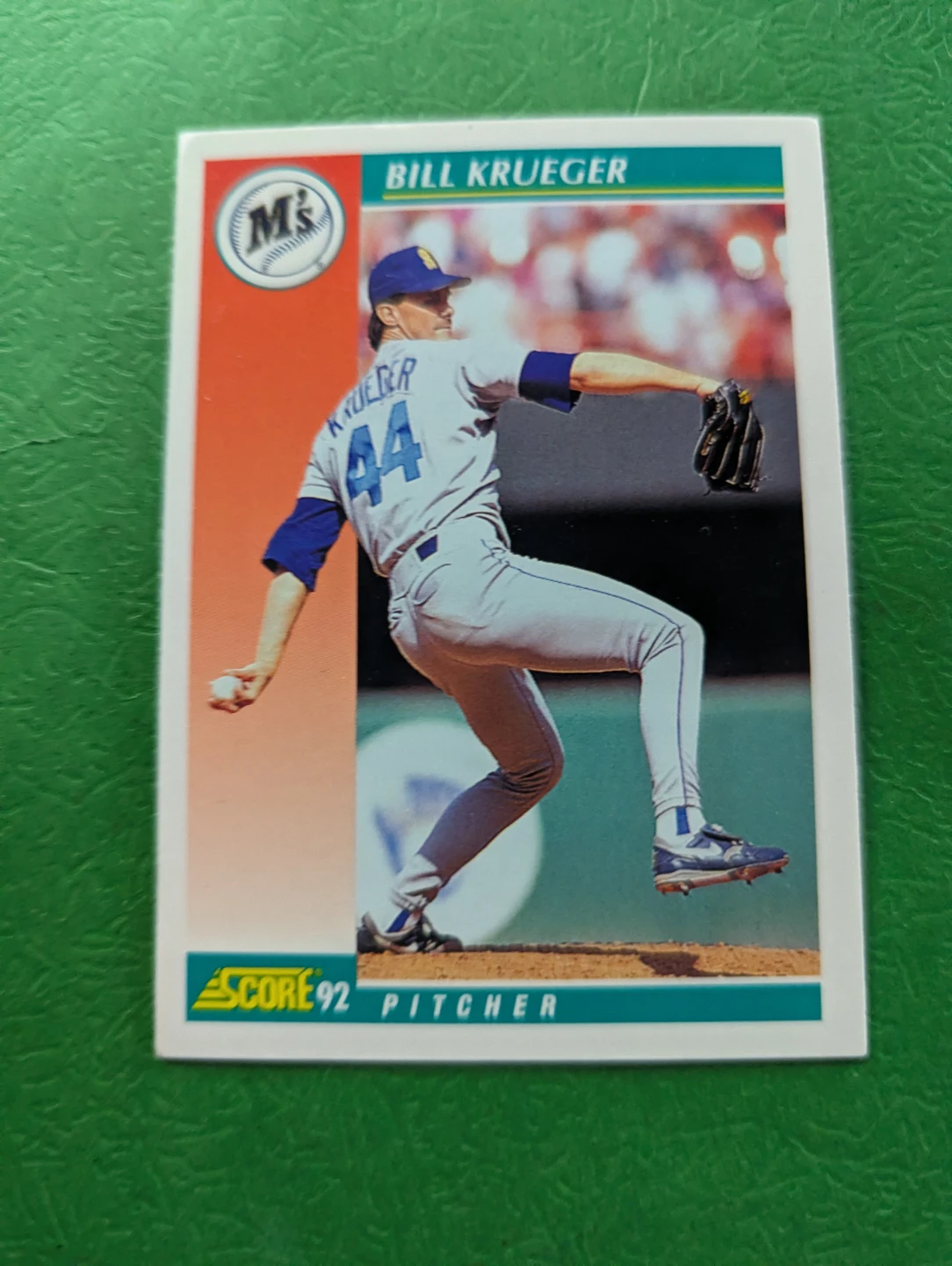 1992 Score Bill Krueger Baseball Card ⚽