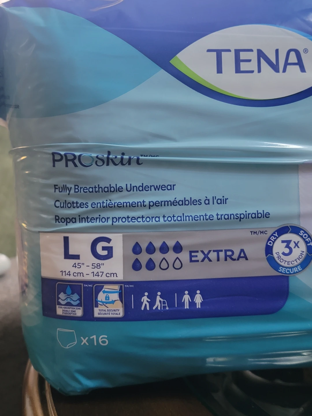 TENA ProSkin Large Extra Absorbency Underwear (16 Pack) - photo 2