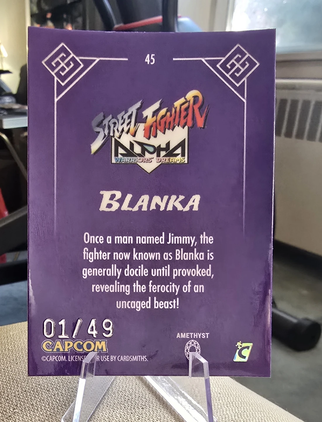 Street Fighter Alpha Blanka 01 ALPHA CARD - photo 2