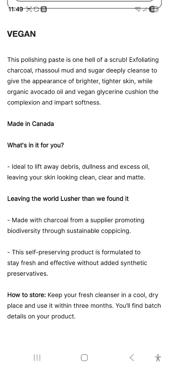 Lush Dark Angels Polishing Charcoal Cleanser 100g - photo 2