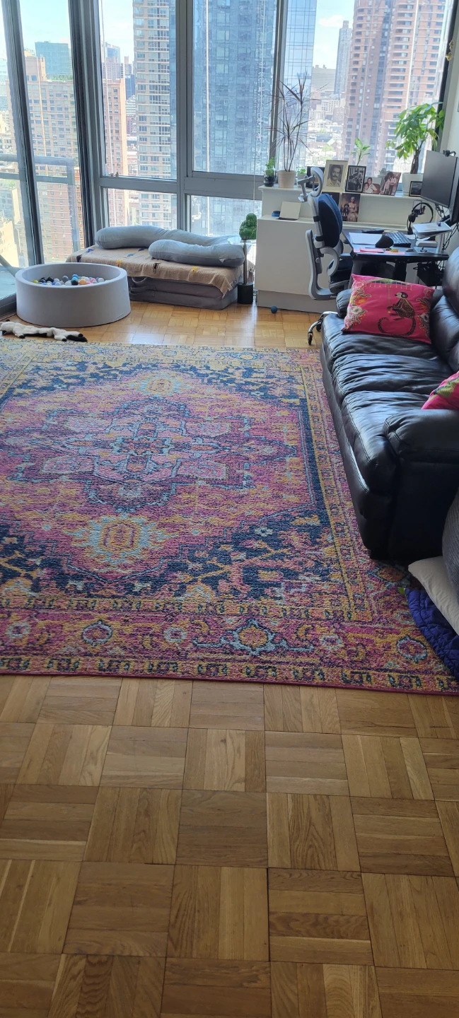 10 x 12 feet  Bohemian Medallion Area Rug Pink/Orange - photo 2