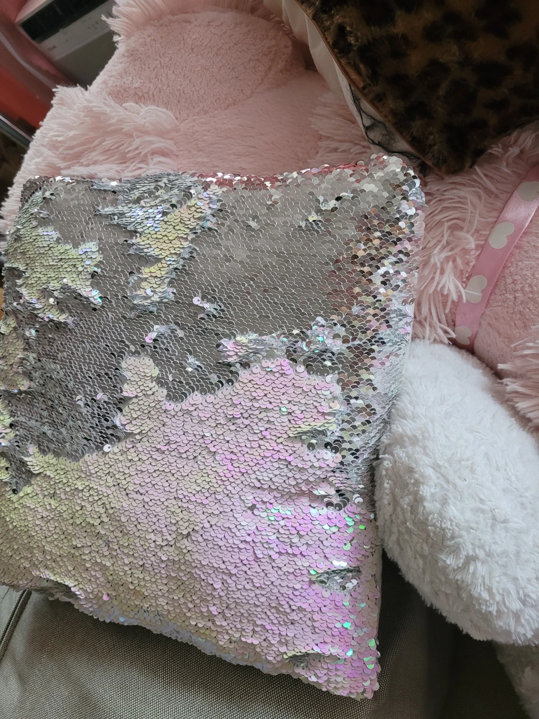 Mermaid Sequin Pillow - photo 2