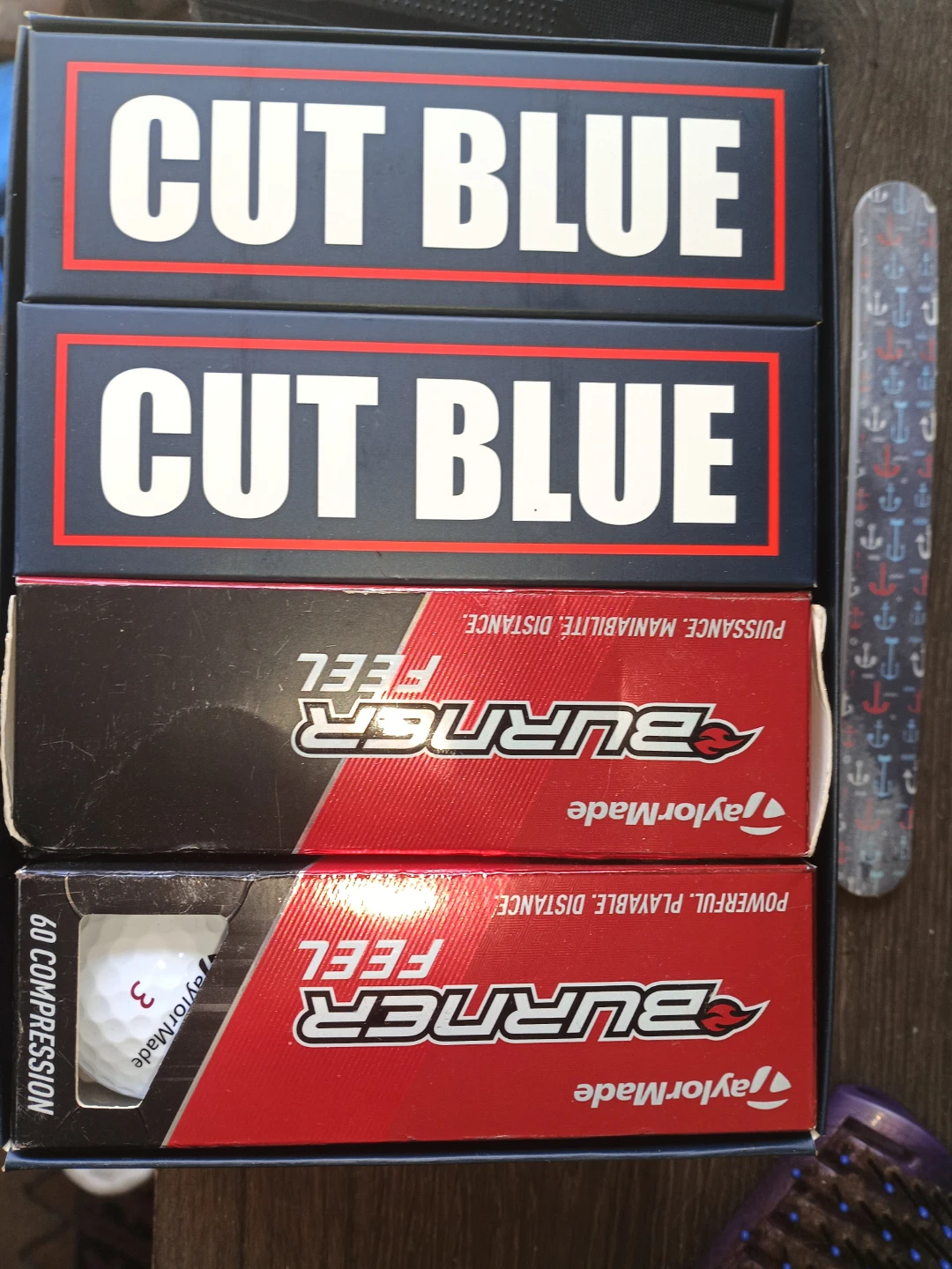 TaylorMade Burner  & Cut Blue Golf Balls ( 1Dozen each) - photo 2