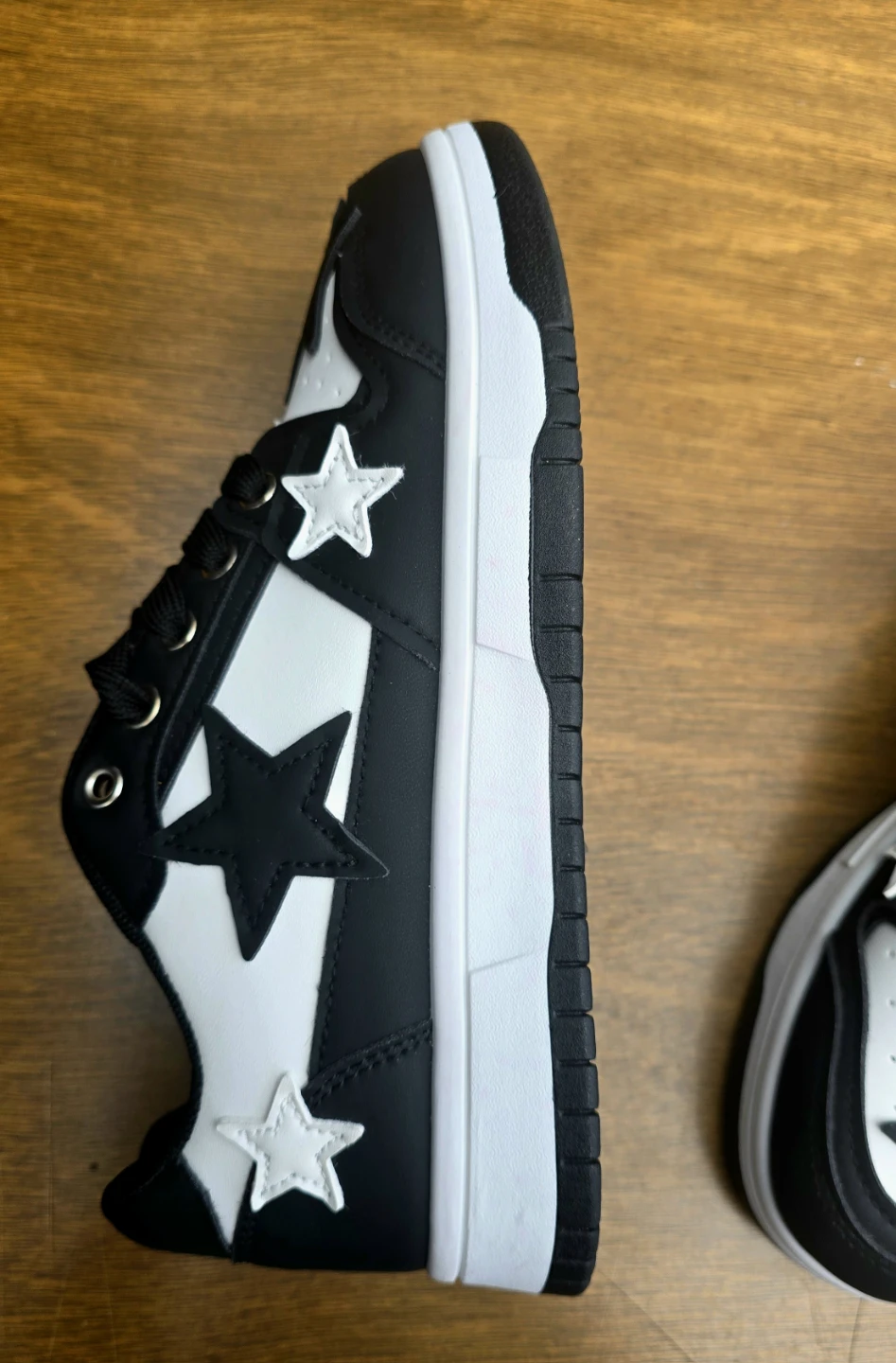 Black and White Star Sneakers - photo 5