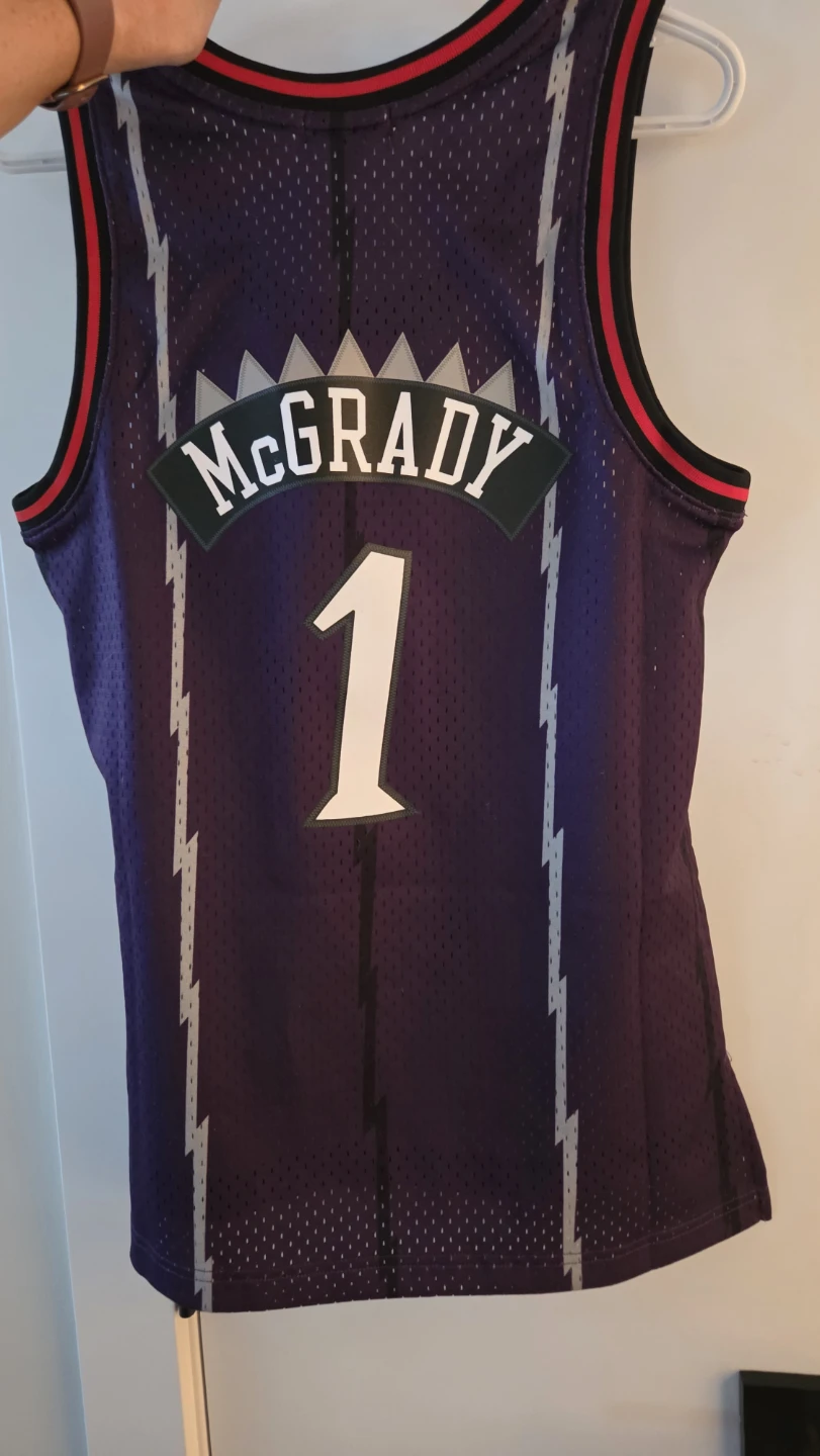 Womens/ kids Toronto Raptors McGrady #1 Hardwood Classics Jersey - photo 2